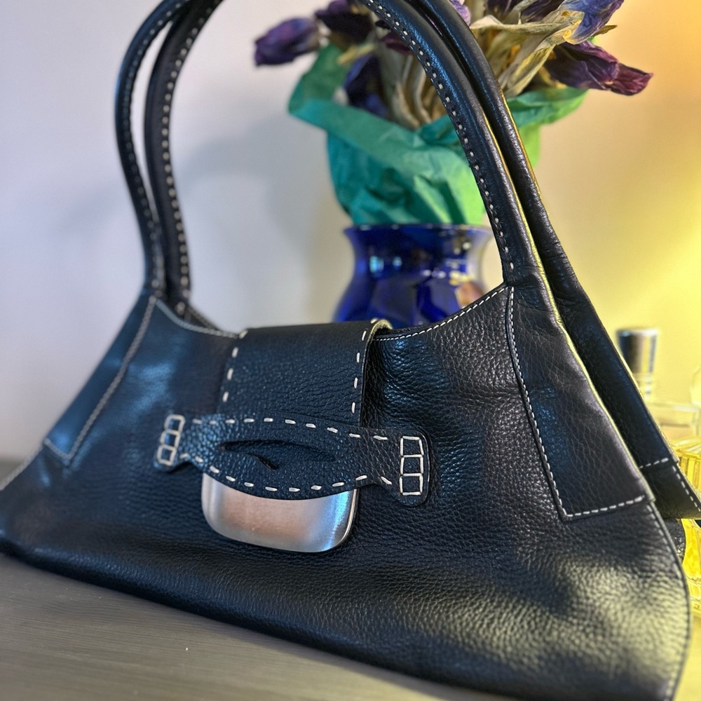 Leather black bag